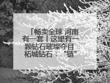 畅卖全球 河南有一套丨这里有一颗钻石璀璨夺目 柘城钻石：“链”就发展新动力